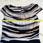 Connected Apparel Women's Size 6 Striped Sleeveless Sheath Dress Photo 7