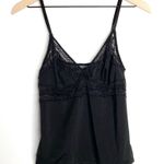 Y2K Black Lace Trim Cami Tank Top Size Large Photo 7