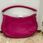 Ann Taylor Hot Pink Pebble Leather Shoulder Bag. NWT Photo 3