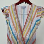 Saylor  Austen in Pastel Watercolor Striped Maxi Dress sz M Photo 9