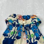 Plenty by Tracy Reese High Neck Sleeveless Floral Ruffle Trim Romper Size XS Yellow Photo 6