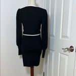 Bebe Black and White Knit Button Set Photo 10