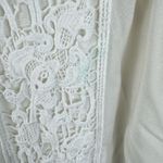 Lilly Pulitzer  Briony White Resort Lace Trim Long Sleeve Lightweight Blouse XL Photo 3