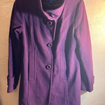 Pendleton  Wool Women's Deep Purple Pea Coat 8 Photo 0