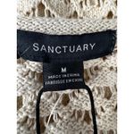 Sanctuary  Womens Knit Dress Cream Sleeveless Mini Sheath Mesh Size M Photo 9