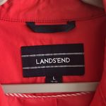 Lands' End Lands’ End Women’s Crimson Dawn Cotton‎ Blend Harbour Trench Coat Size Large Photo 10