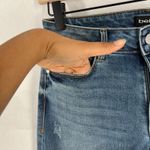 Bebe  Heartbreak Skinny Jeans Womens 27 Blue Denim Cotton Stretch Logo Distressed Photo 5