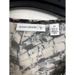 Susan Graver Embellished Snake Skin Print Top Size 2X Liquid Knit V-Neck Photo 2