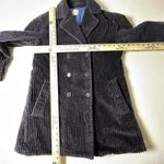 Anne Klein Vtg  Navy Wide-Wale Corduroy Double Breasted Coat Quilted Lining‎ Photo 4