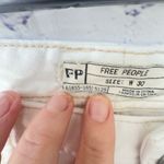 Free People Women's Size 30 White Distressed Ripped Cuff Skinny Leg Jeans Pant Photo 4