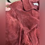Christopher & Banks Red Suede Leather Jacket size 2X Photo 12