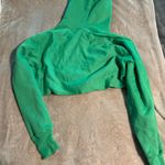 Champion Green Cropped  Hoodie Photo 1