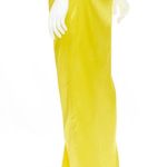 Balenciaga NWT Demna 2019 Runway yellow acetate wrap tie maxi skirt FR34 XS Photo 5