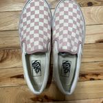 Vans Pink Checkerboard Slip Ons Size 8 Photo 1
