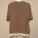 Isaac Mizrahi  Women's Tan and Cream Cardigan Photo 2