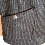 Woolrich  Zip Up Vest Black Pinstripe Photo 1