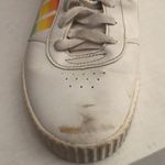 Puma  Carina Soft Foam Rainbow Letters Pride Sneakers Kids sz 6.5 White Low Top‎ Photo 1