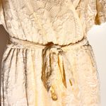 Torrid  Elegant Cream Lace Wrap Midi Dress with Belt – Size Medium Photo 1