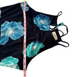 Loft Ann Taylor Navy Floral Midi Halter Dress Size Small Sleeveless Sundress Photo 7