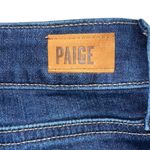 Paige  Kylie Crop Dark Wash Denim Skinny Jeans Distressed Raw Hem Women's Size 26 Photo 5