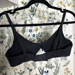 SKIMS  Cotton Jersey Mesh Lining Underwire Bra Soot‎ Size 34A  black Photo 5