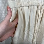 ALC Frank A.L.C. White Cream Eyelet Tie Waist Silk Dress Photo 2