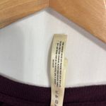 Live Love Dream  LLD Pullover Top Womens M Wine Burgandy Tie Front Lounge Comfy Photo 5