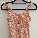 Japna Japan Chic Floral Midi Dress with Ruffle Straps Photo 1