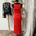 Cyrus Devotion by  Coral Res Ribbed Knit Midi Sheath Dress Size M Photo 4