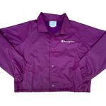 Champion Purple Cropped Heritage Windbreaker Jacket Photo 0