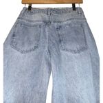 Edikted Wide Leg Jeans Women XS Destroyed Light Wash Streetwear Skater Y2K Style Photo 5