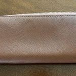 Michael Kors Brown Saffiano Full Zip Jet Set Continental Zip Leather Wallet EUC! Photo 2
