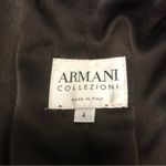 Armani Collezioni Belted Coat Cashmere Wool Zipper Dark Green Oversized Jacket 4 Photo 13