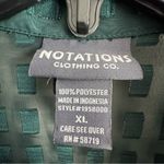 Notations  Green Checkered Button-Up Shirt Women’s Size XL Photo 3