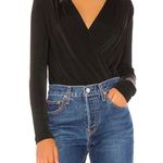 Free People Intimately Black Long Sleeve Turnt Bodysuit Size L Photo 1