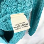 LL Bean Large Sweater Teal Textured Knit Crew Neck Long Sleeve Cotton 1702 Green Photo 4