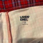 Lands' End  Women’s Starfish Pant Leggings Stretch Plaid Red Medium 10-12 Photo 6