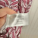 Eddie Bauer  sleeveless racerback dress pink leaf shelf bra size medium D38 Photo 3