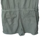 Vineyard Vines Sleeveless Sankaty Romper Cover-Up Women's Size 16 Green Pockets Photo 4