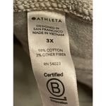 Athleta Sundown Boatneck Tee Shirt Women Size 3X Olive Green Cotton Short Sleeve Photo 7