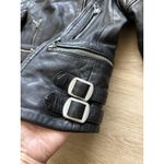 ALLSAINTS $650  Women’s Quilted Lamb Leather Jacket Black ARMSTAD BIKER Size US 4 Photo 4