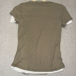 Mango  Olive Short Sleeve Top Photo 2