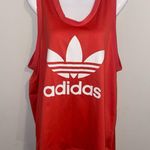 Adidas  2017 Tank Top Women's L Trefoil 3 Stripes Stretch Cotton Pinkish Peach Photo 2