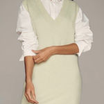 Sunday in Brooklyn  Antgropologie Pale Lime Green V Neck Sweater Vest Dress XS Photo 0