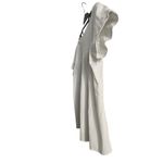 New York And Company  Elegant White pleated Short Sleeve Blouse Size S Photo 3