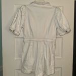 Day + moon white denim romper size medium Photo 2