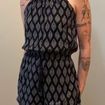 Mossimo Supply Co Patterned Halter Romper Photo 0