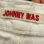 Johnny Was  White Flare Jeans with Vibrant Side Trim Photo 5