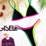 black color block Brazilian bikini swimsuits Size M Photo 1