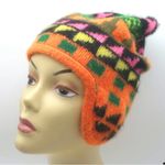 The Elder Statesman 100% cashmere hat NWT Orange Photo 8